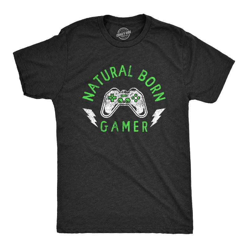 Men's all-season t-shirt-Natural Born Gamer Men's T Shirt