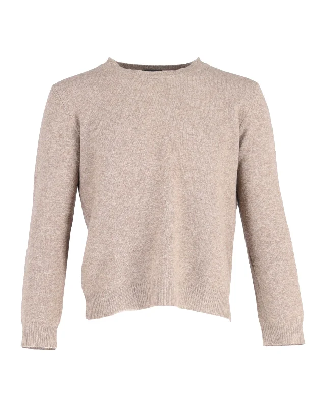 Men's fall knitwear-A.P.C. Knitted Sweater in Beige Wool