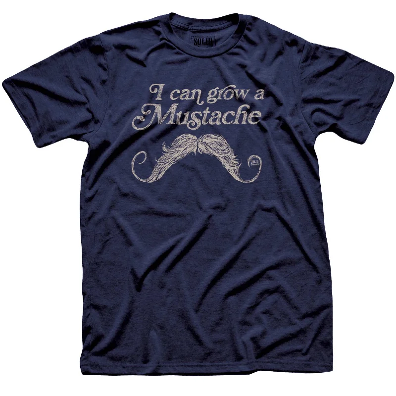 Men's premium fabric t-shirt-I Can Grow A Mustache T-shirt