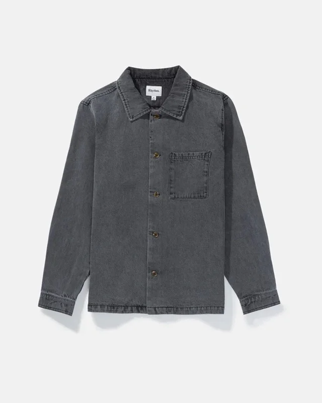 Men's performance travel wear shirt-Denim L/S Shirt