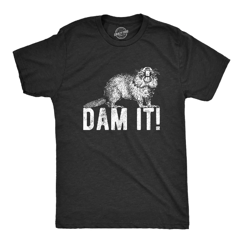 Men's tech-inspired t-shirt-Dam It Men's T Shirt