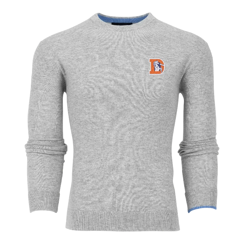 Men's all-season sweater-Denver Broncos Tomahawk Cashmere Crewneck Sweater