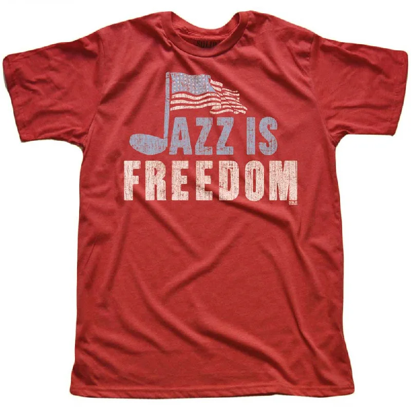 Men's graphic art t-shirt-Jazz Is Freedom T-Shirt