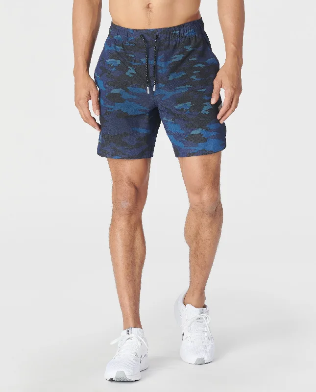 Men's quick-dry swim shorts-Luka HD Navy Camo