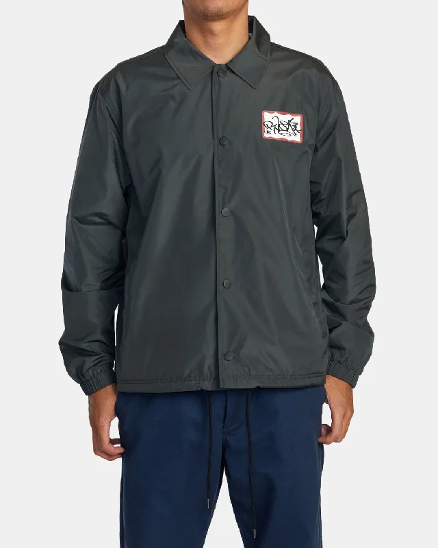 Men's adventure-ready jacket-RVCA Coaches Jacket - RVCA Black