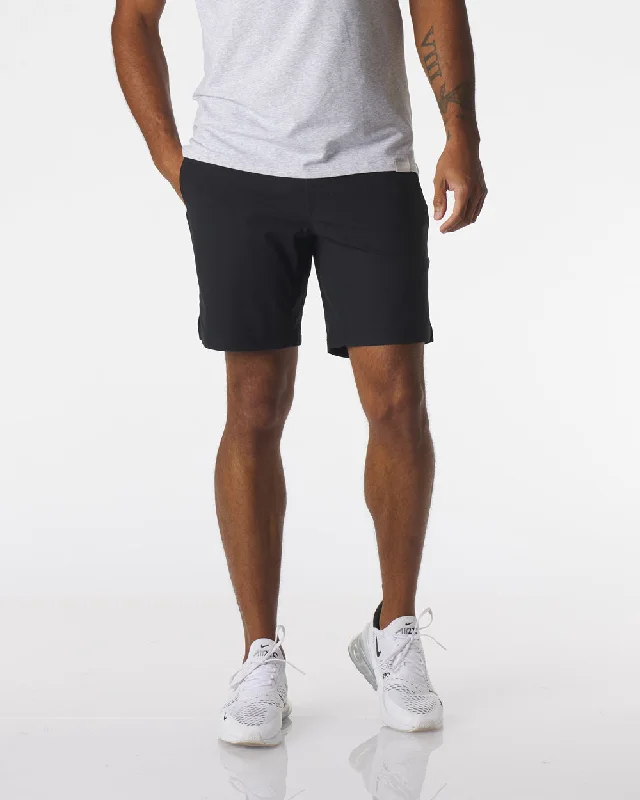 Men's adaptable gym shorts-Aviation Short Black