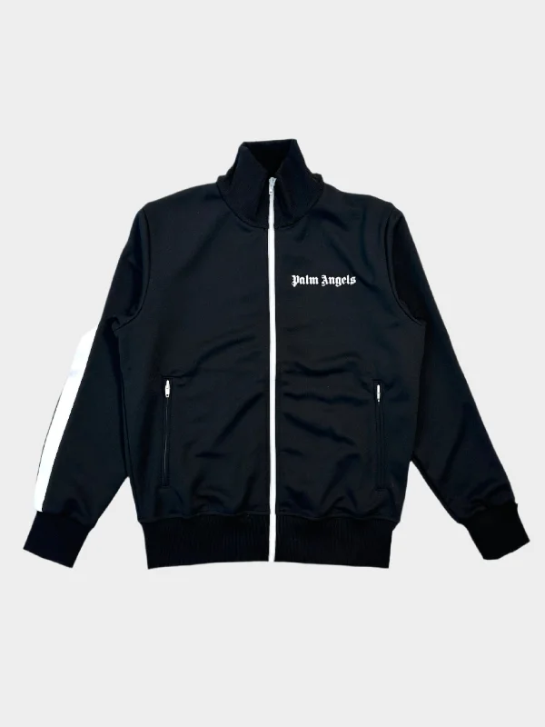 Men's eco-conscious jacket-Black Track Jacket