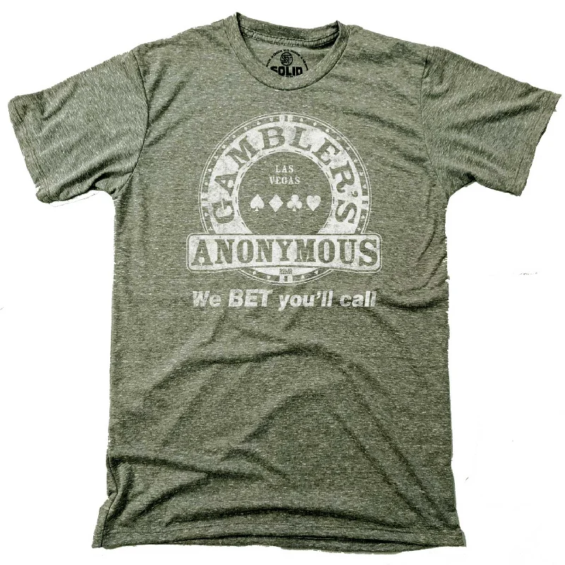 Men's bold logo t-shirt-Gambler's Anonymous T-shirt