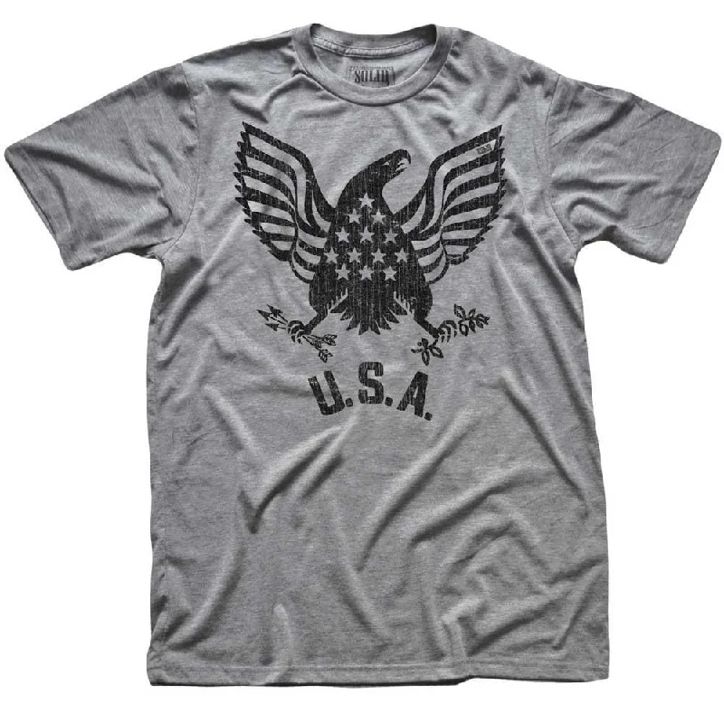 Men's high-quality t-shirt-USA Eagle T-shirt