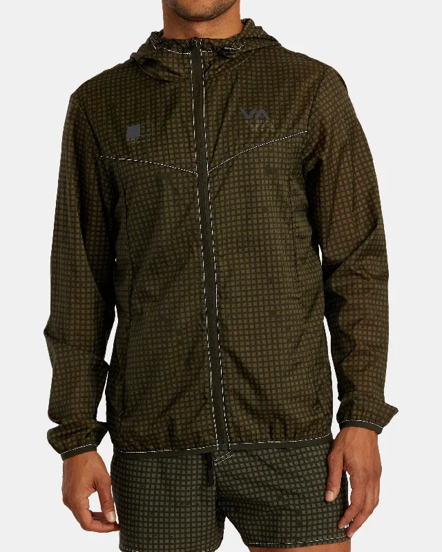 Men's gym-ready jacket-RVCA Runner Lightweight Training Jacket - Camo