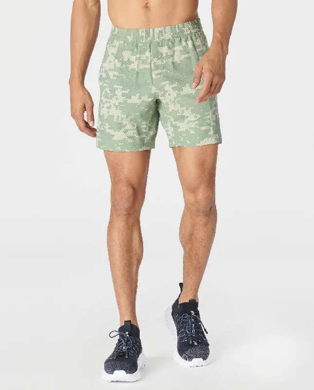 Men's eco-friendly casual wear shorts-Bishop Short Digital Camo Sea Spray