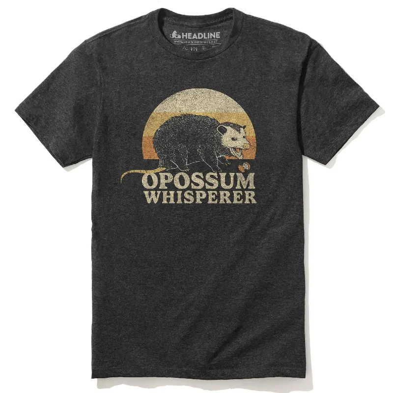 Men's relaxed casual t-shirt-Opossum Whisperer T-Shirt