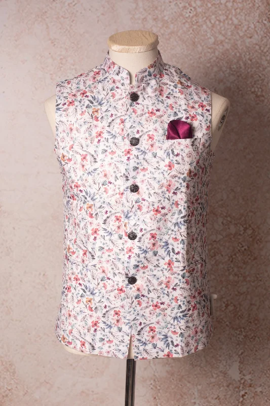 Floral print waistcoat N9_2135