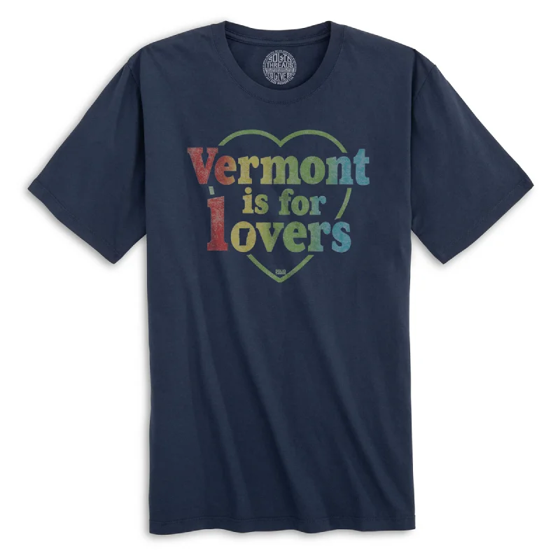 Men's summer fit t-shirt-Vermont is for Lovers Organic Cotton T-shirt