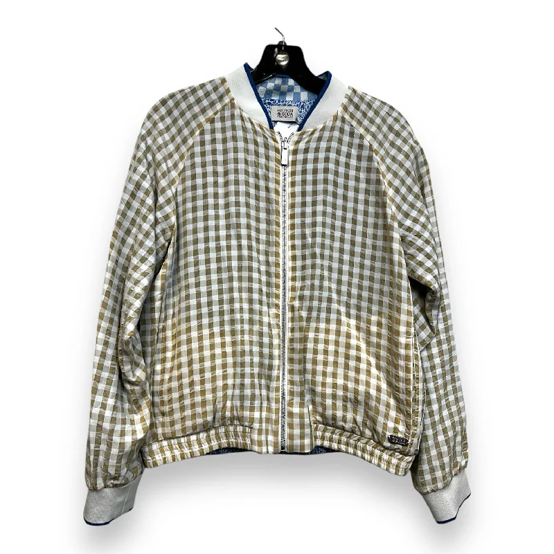 Men's adventure-ready jacket-Jacket Other By Scotch & Soda In Checkered Pattern, Size: S