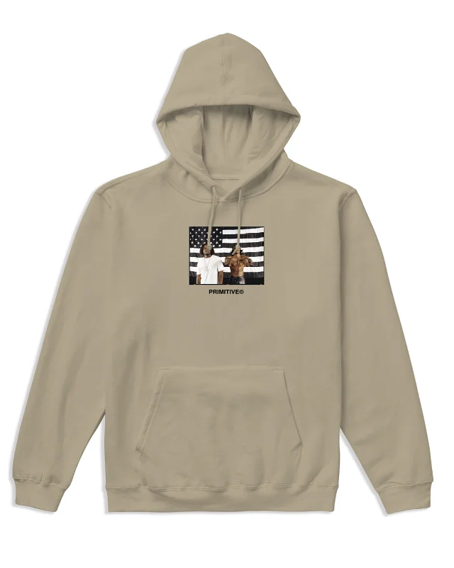 Men's summer performance hoodie-Stripes Pullover Hoodie