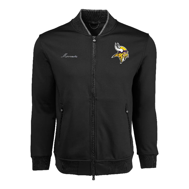 Men's weather-resistant jacket-Minnesota Vikings Sequoia Bomber