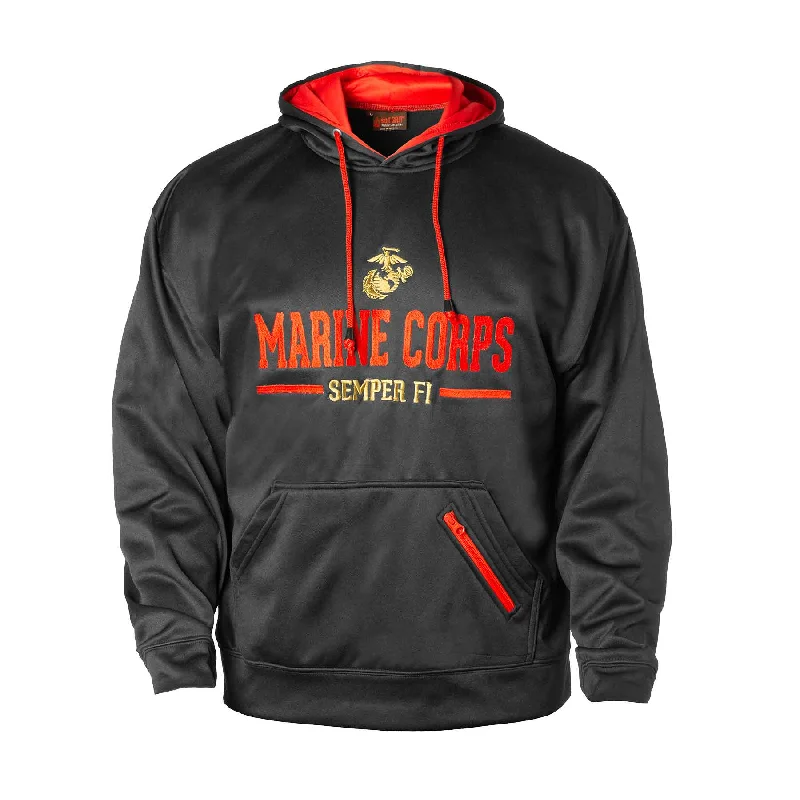 Men's quick-dry training hoodie-USMC Hoodie