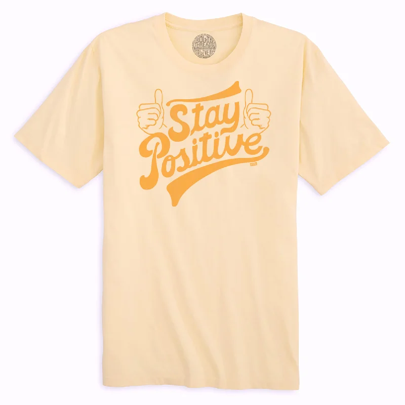 Men's modern casual t-shirt-Stay Positive Organic Cotton T-shirt