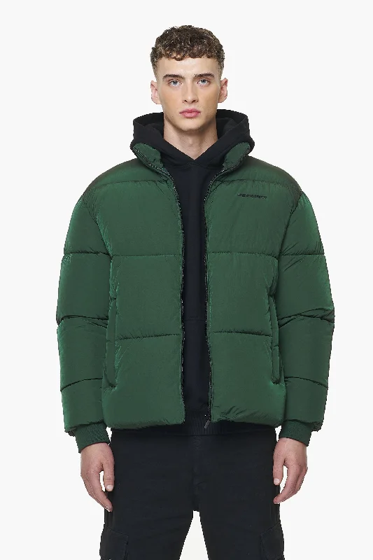 Men's quick-dry jacket-Solin Crushed Puffer Jacket British Green