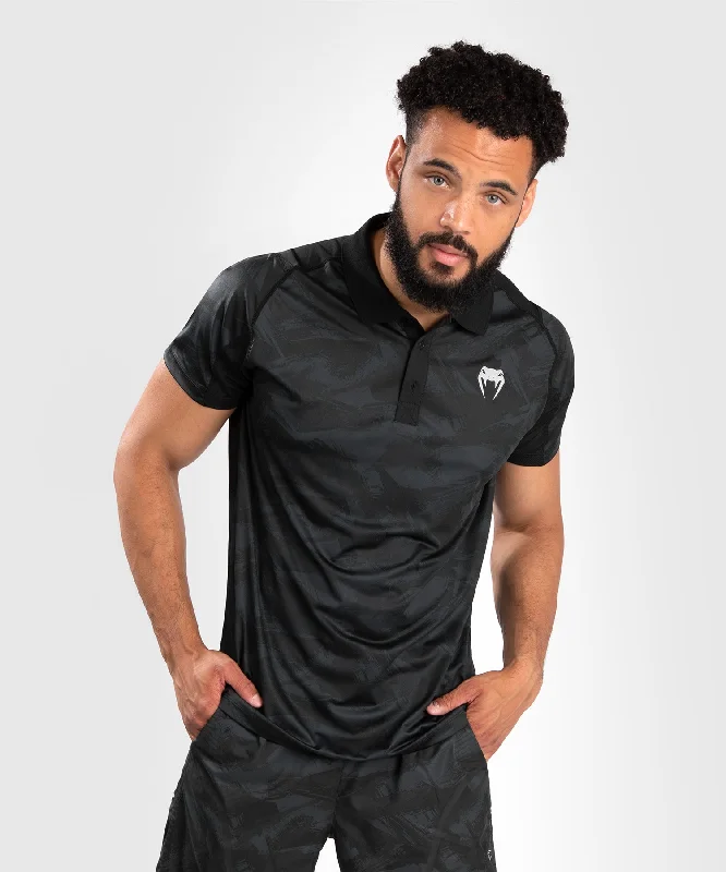 Men's ultra-comfortable travel polo shirt-Venum Electron 3.0 Polo - Black