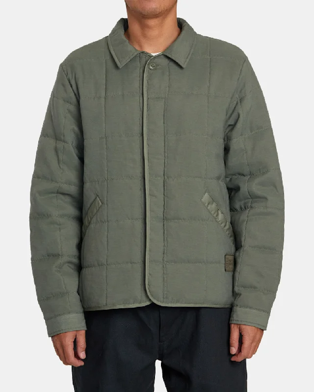 Men's high-stretch jacket-Surplus Puffer Jacket - Olive