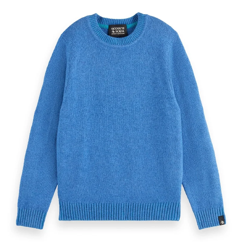 Men's bamboo sweater-Boys Pullover Blue Sweater