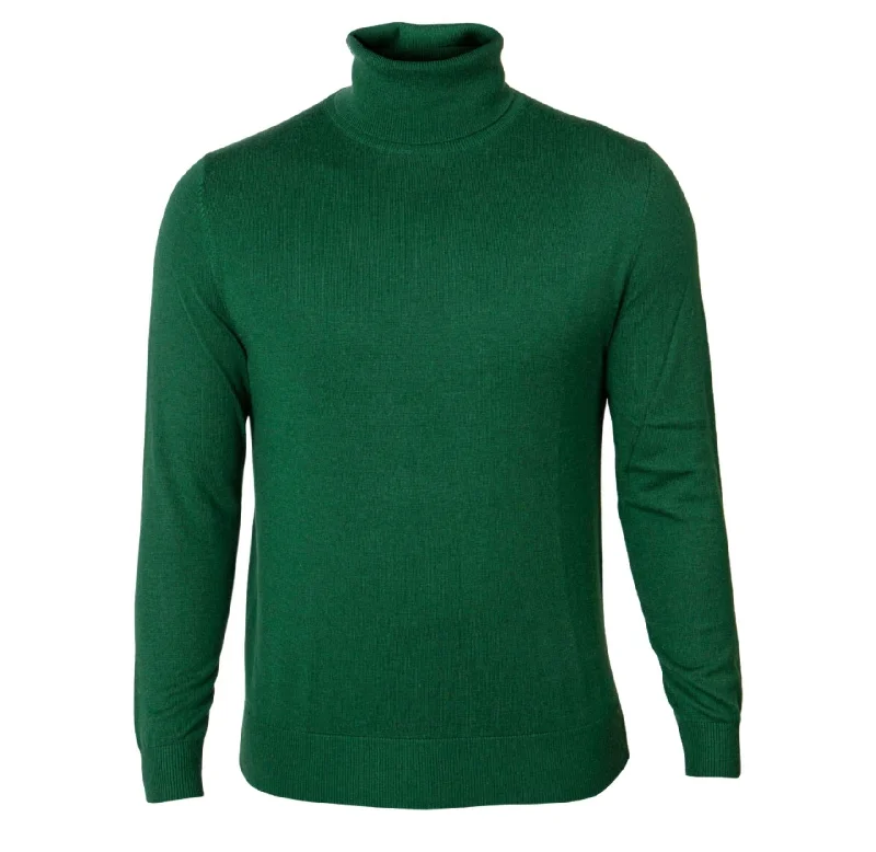 Men's durable sweater-Prestige SW-495 T. Neck Sweater - Green