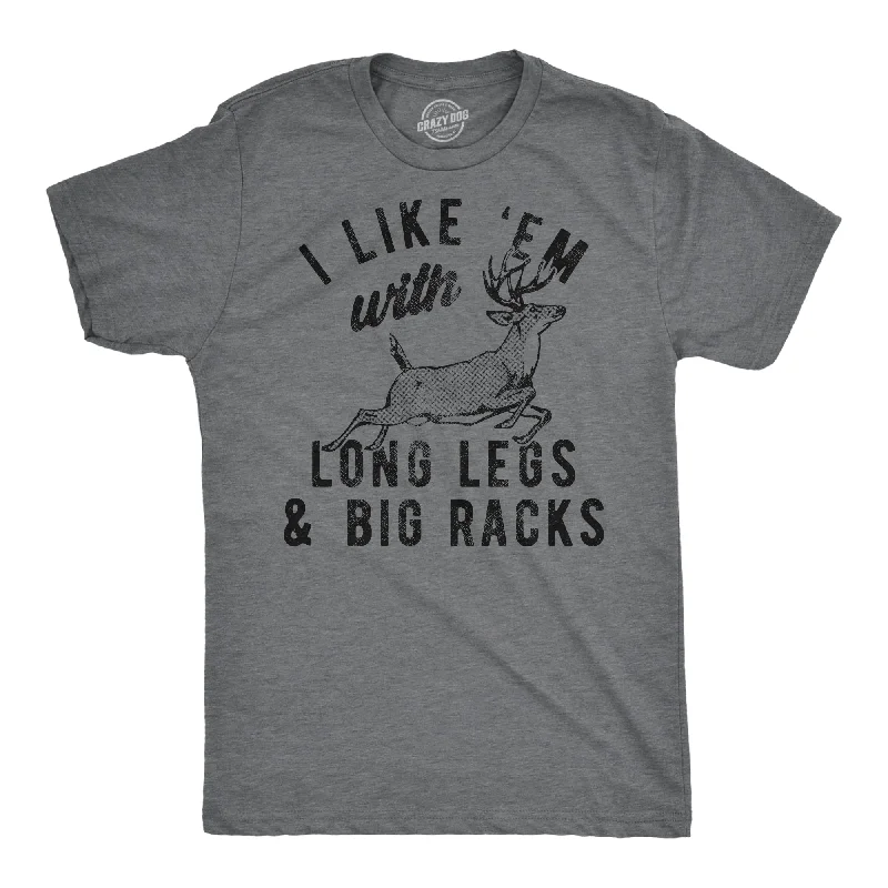 Men's comfortable fit t-shirt-I Like Em With Long Legs And Big Racks Men's T Shirt