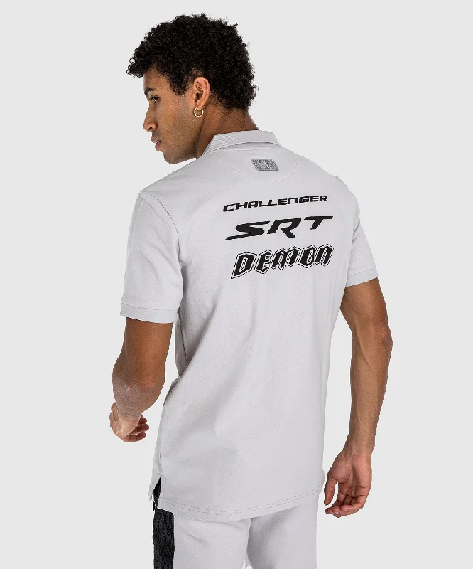 Men's tech-inspired casual wear polo shirt-Venum x Dodge Demon 170  Men’s Polo Shirt - Grey