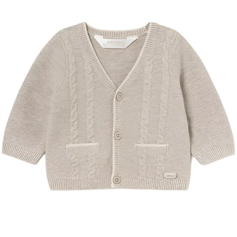 Men's no-iron sweater-Baby Buttoned Knit Cardigan