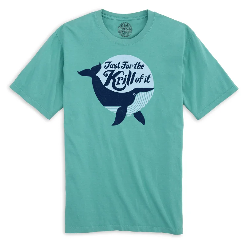 Men's performance wear t-shirt-Just for the Krill of It Organic Cotton T-shirt