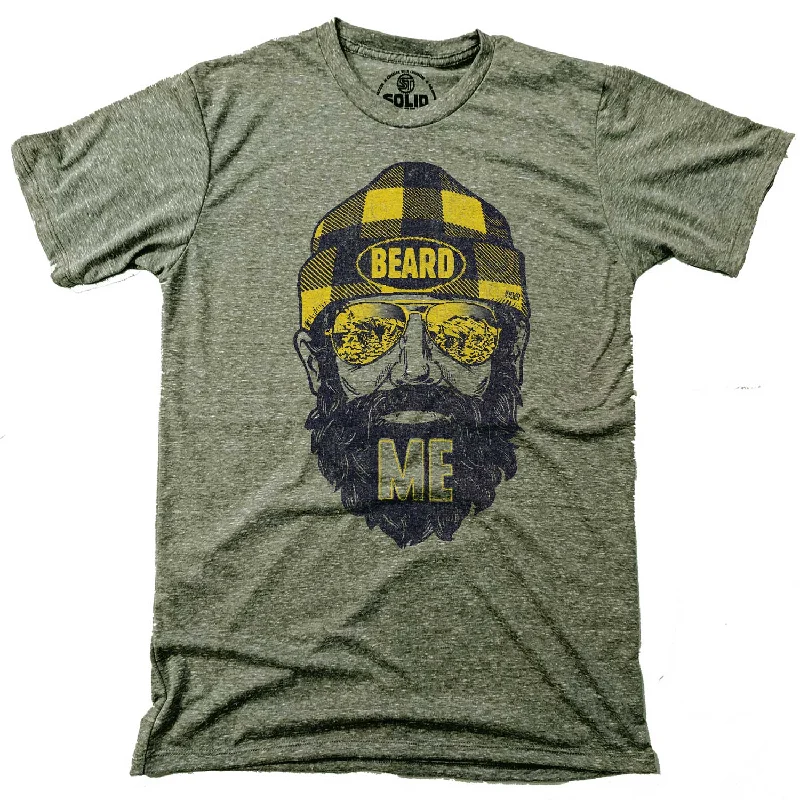 Men's weather-resistant casual t-shirt-Beard Me T-shirt