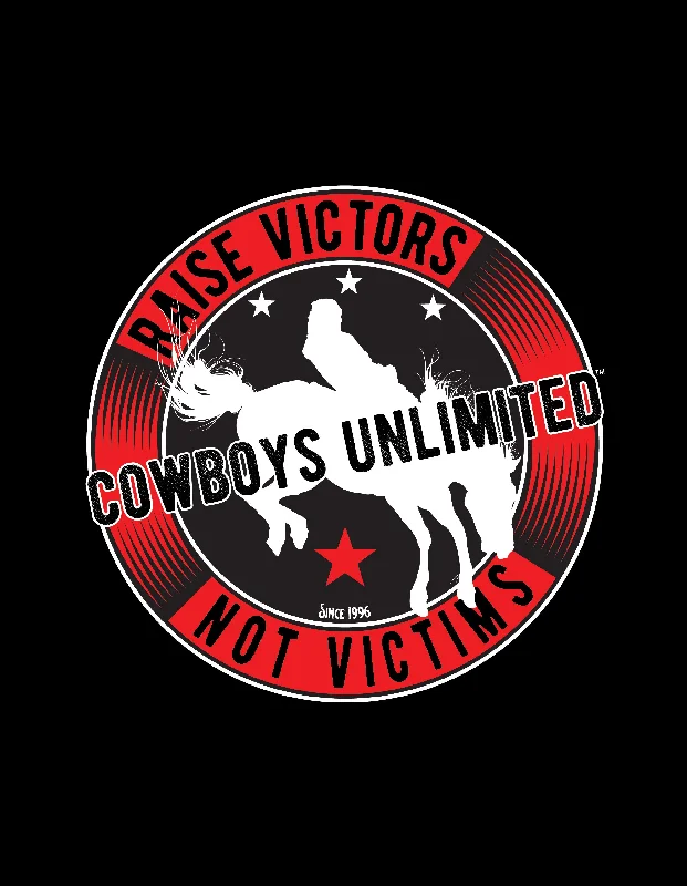 Men's relaxed casual t-shirt-Men's Cowboys Unlimited Victors T-Shirt #CB-1645