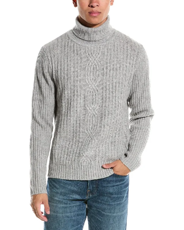 Men's vintage knit-Kier+J Wool & Cashmere-Blend Turtleneck Sweater