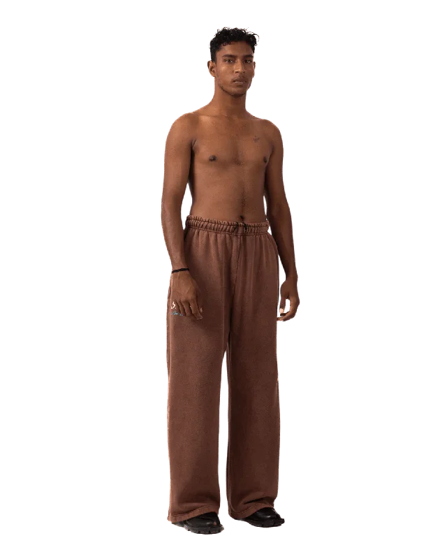 Men's sporty casual wear pants-TERRACOTTA MADE IN PAK SWEATPANTS (V4)