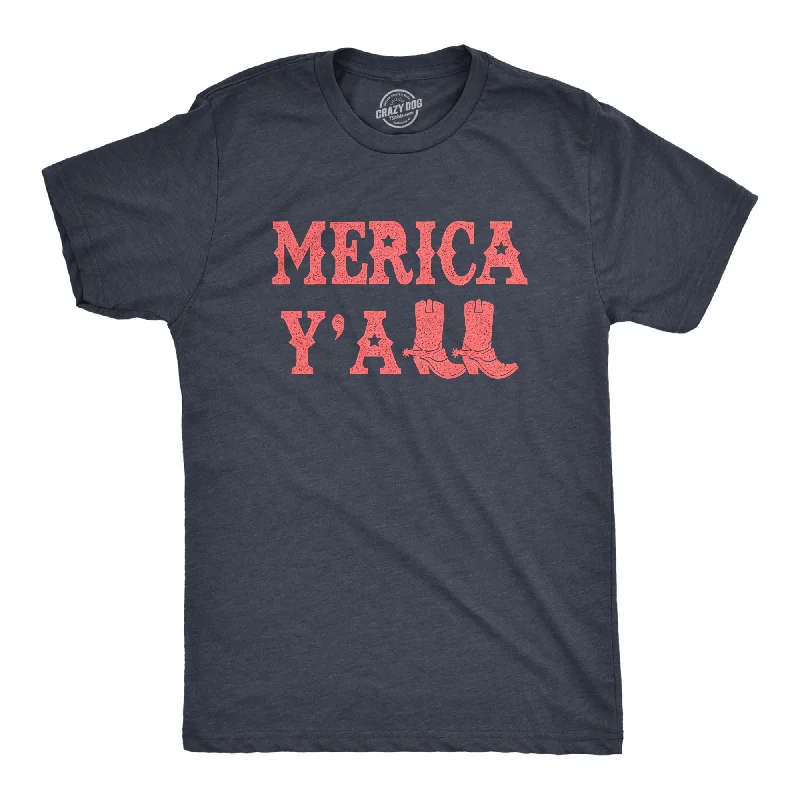 Men's ultra-lightweight t-shirt-Merica Yall Men's T Shirt