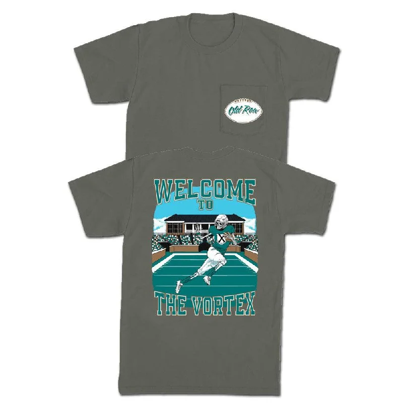 Men's eco-friendly active t-shirt-Welcome to The Vortex Pocket Tee