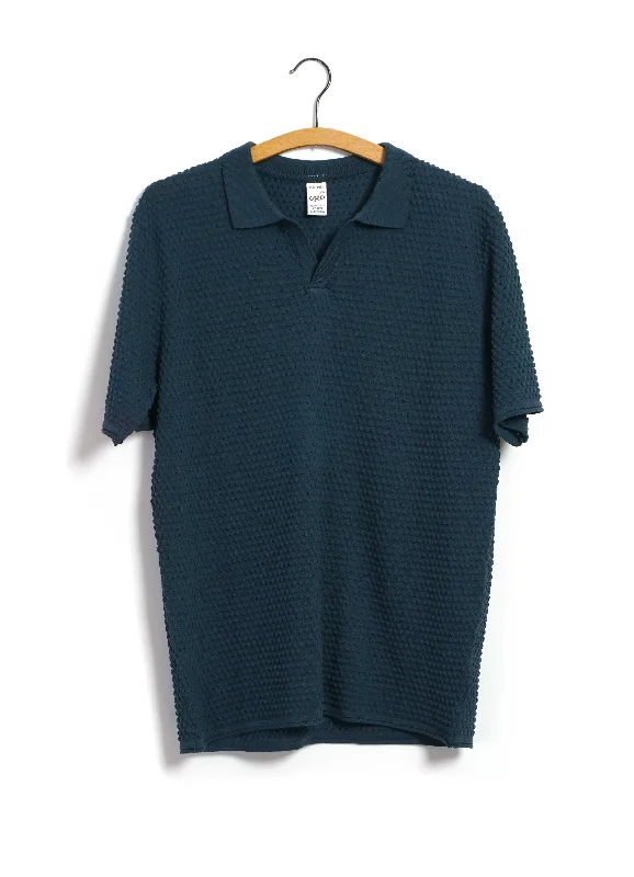 Men's fashion-forward travel polo shirt-POLO | Short Sleeve Spot Knit Shirt | Ombra