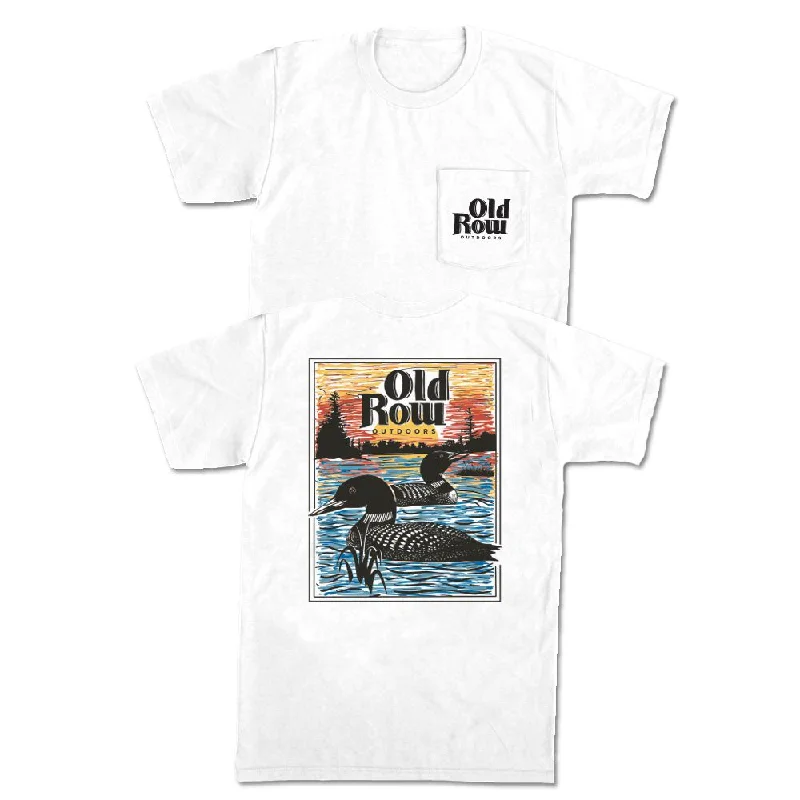 Men's comfortable fit t-shirt-Old Row Outdoors Loon Pocket Tee