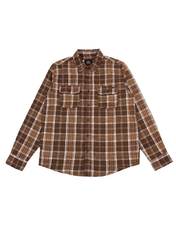 Men's sporty travel wear shirt-Charlie Flannel