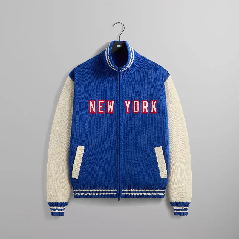 Men's comfortable jacket-Kith for the New York Rangers Wyona Full Zip - Cyclone