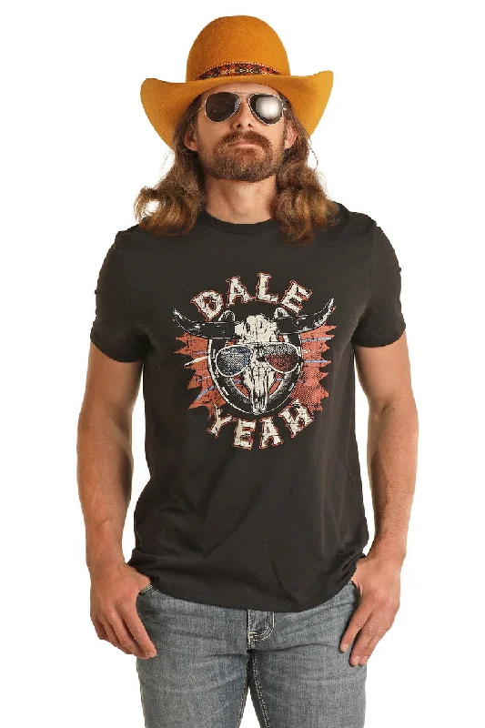 Men's sporty fit t-shirt-Men's Rock & Roll Cowboy Dale Brisby T-Shirt #BU21T03091