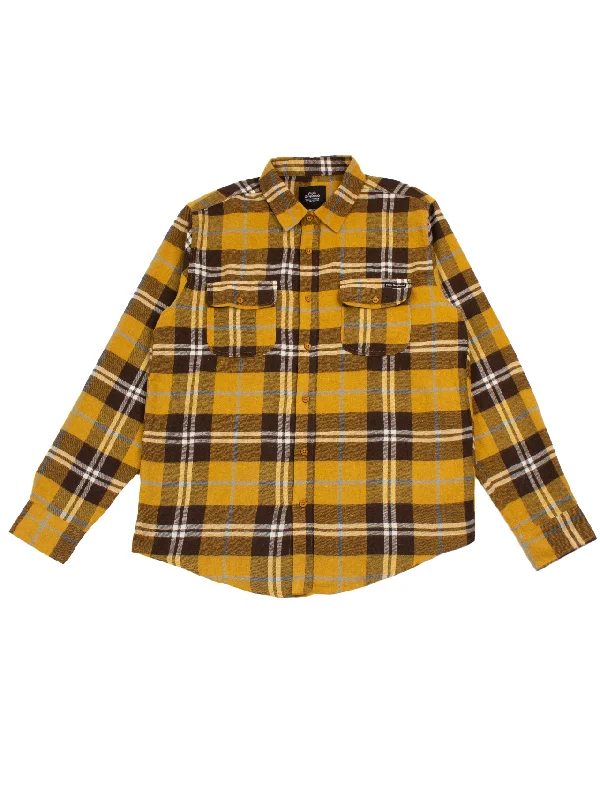 Men's relaxed fit travel wear shirt-Santa Maria Flannel