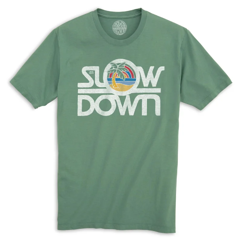 Men's all-season t-shirt-Slow Down Organic Cotton T-shirt