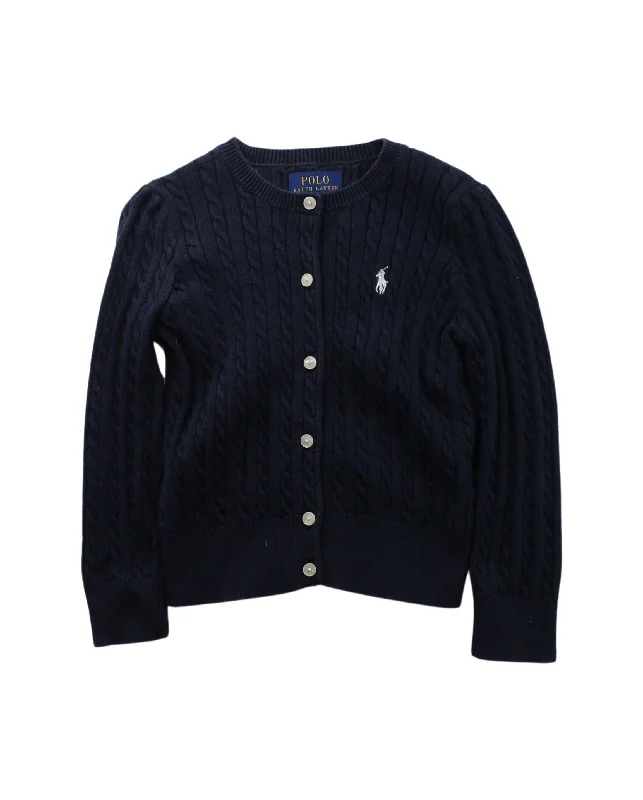 Men's comfortable office polo shirt-Polo Ralph Lauren Knit Cardigan 3T