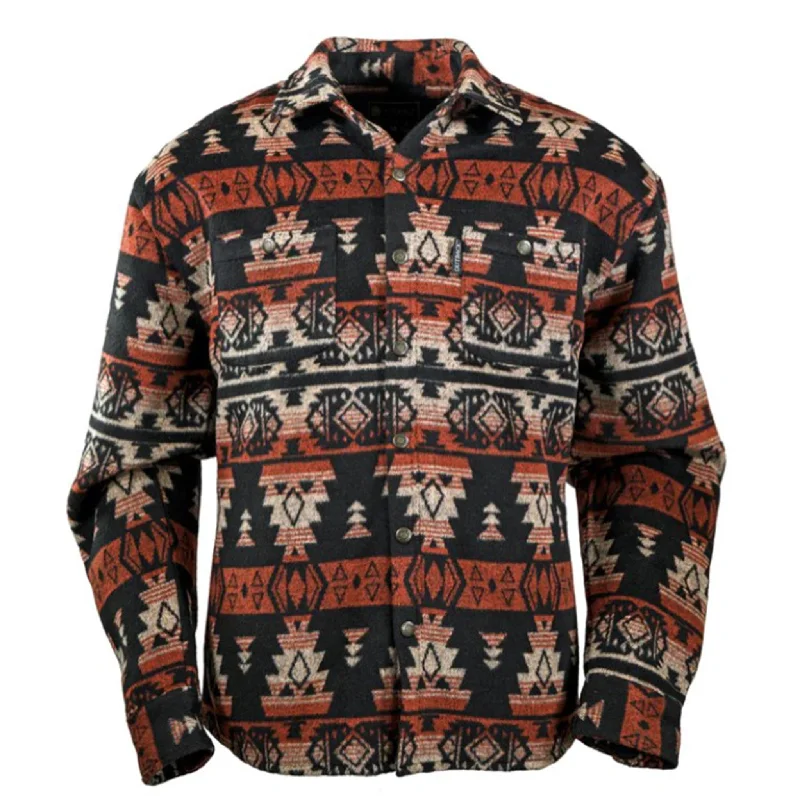 Men's modern jacket-Outback Men's Aztec Hudson Shirt Jacket