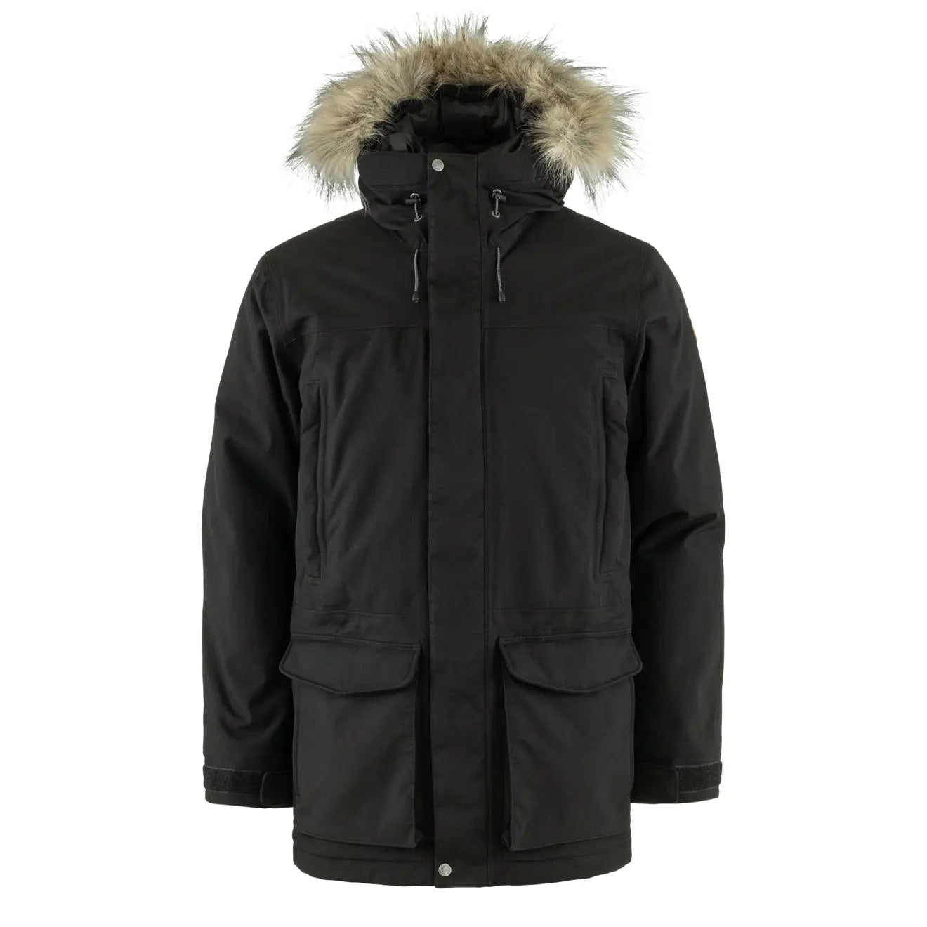 Men's eco-conscious jacket-Fjallraven Nuuk Lite Parka Black