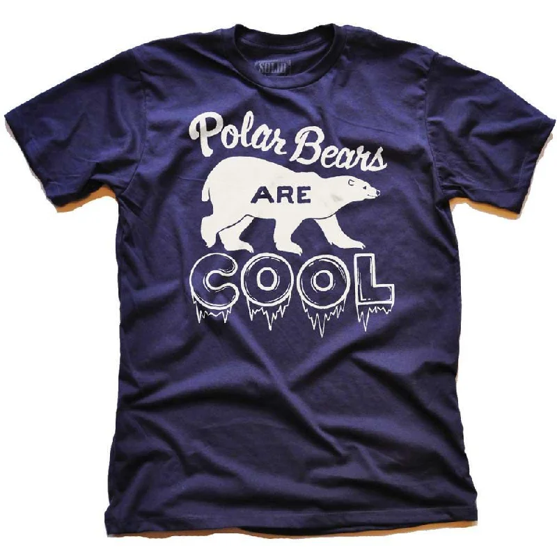 Men's premium fabric t-shirt-Polar Bears Are Cool T-shirt