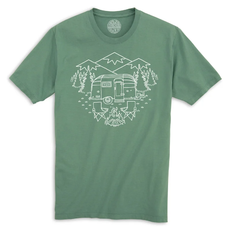 Men's versatile fit t-shirt-Camp Site Organic Cotton T-shirt